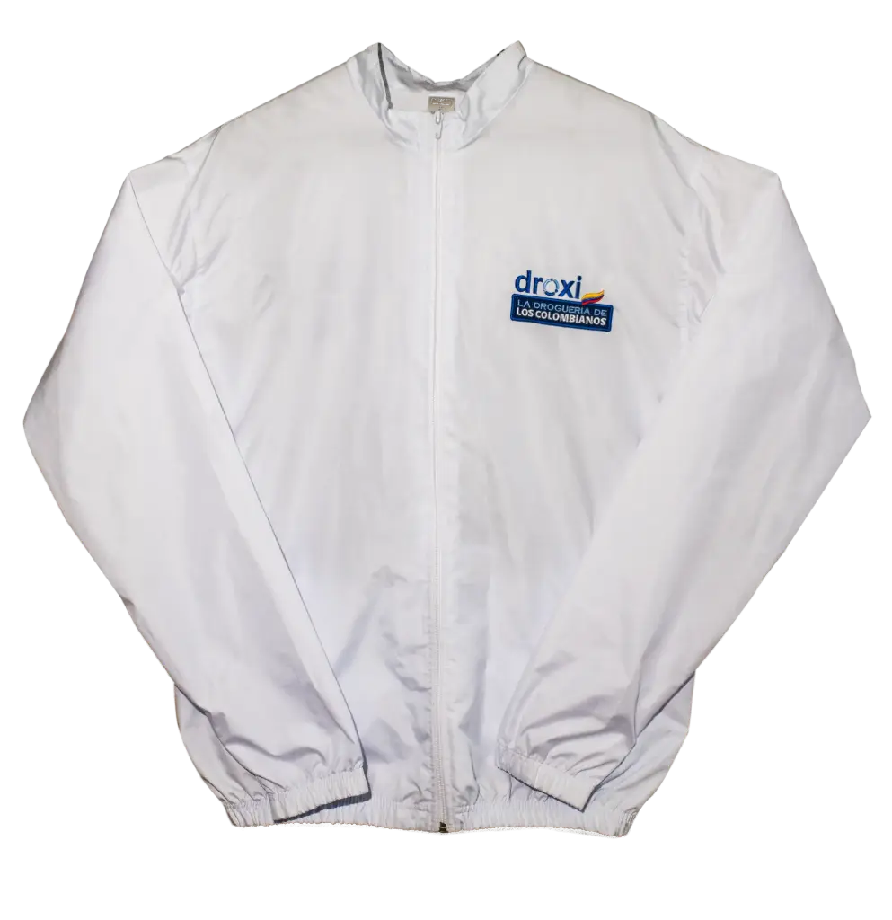 [DROXI-0174] Chaqueta impermeable con malla Droxi (Con Capota, S, Azul Celeste, Dama)