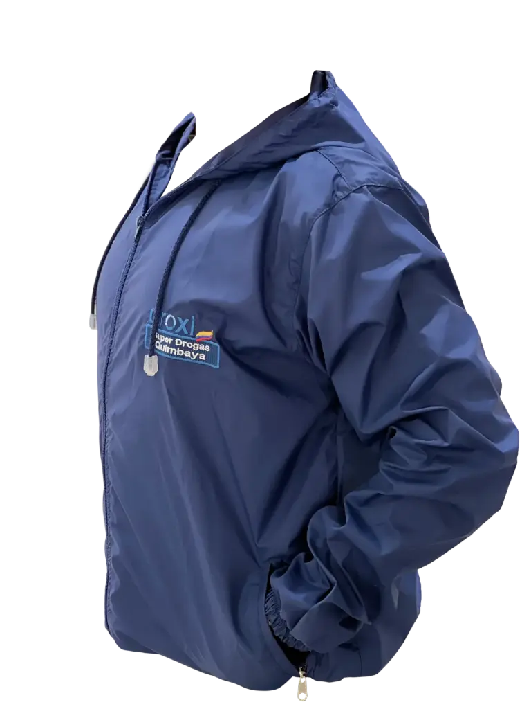 Chaqueta Rompeviento Droxi (Con Capota, S, Dama, Azul Celeste)